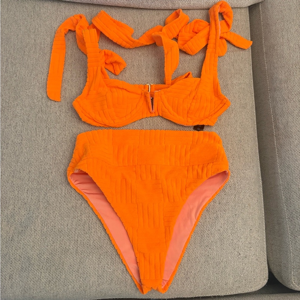 Beach Riot Orange Bikini Set